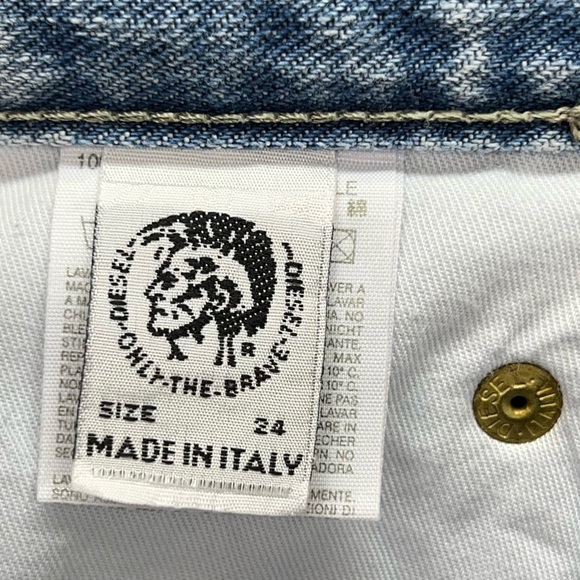 Vintage Diesel Jean’s Button Fly 100% Cotton Women’s Size 24 Y2K 90s New - Picture 6 of 8